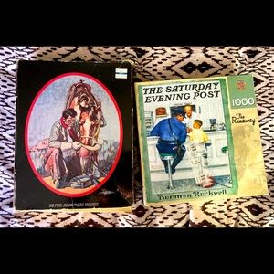 2 Puzzles, 1 Vintage the other a vintage rendition.